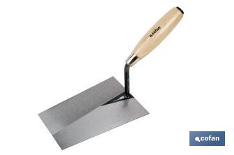 Forged bucket trowel, Norte Model | Available in various lengths | Suitable for construction industry | Wooden handle - Cofan