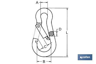 Moschettone INOX A-2 - Cofan