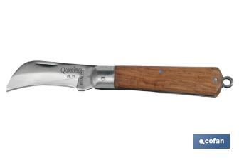 Navaja con forma pico de loro | Hoja de Acero Inoxidable | Longitud total 193 mm - Cofan