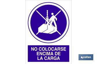 No colocarse encima de la carga - Cofan