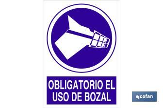 Obligatorio el uso de bozal - Cofan