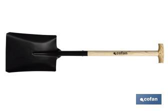 T-handle square mouth shovel - Cofan