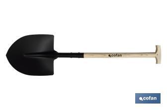 T-handle round mouth shovel - Cofan