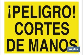 ¡ DANGER ! COUPURES DES MAINS - Cofan