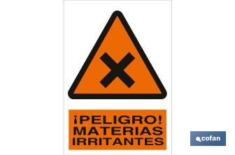 ¡Peligro! materias irritantes - Cofan