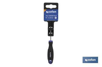 Destornillador Phillips | DIN ISO 8764-1 | Modelo Comfort plus | Medidas desde PH-0 hasta PH-3 - Cofan