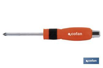 Phillips screwdriver | Impact screwdriver | Available tip in PH1, PH2 and PH3 - Cofan