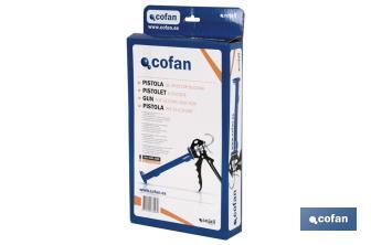 Pistola per silicone professionale | Pistola per sigillare in alluminio | Per cartucce da 310 ml - Cofan