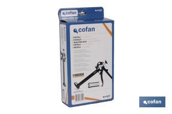 Pistolet professionnel pour résine | Pistolet pour le bricolage et les réformes | Pour cartouches de 380 ml - Cofan