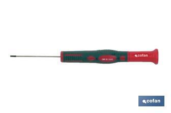 Slotted screwdriver | Precision tool | Available screw head from 1.6mm to 3mm - Cofan