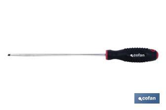 Slotted screwdriver for electricians and mechanics | Confort Plus Model | Available screw heads from SL 3mm to SL 6mm - Cofan
