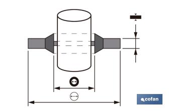 Metal Rubber Washer | Zinc-Plated Steel & NBR | Several Inner & Outer Sizes - Cofan