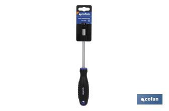 Destornillador rígido para puntas de 1/4" | Modelo Comfort plus | Con acople rápido de puntas de 1/4" - Cofan