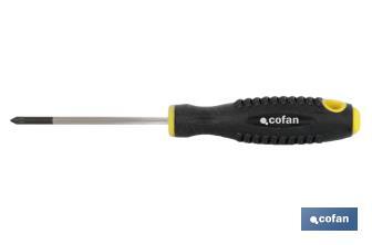 Pozidriv screwdriver | Confort Plus Model | Available tip from PZ0 to PZ3 - Cofan
