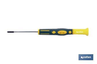  Cofan High precision Pozidriv screwdriver | Available head in PZ0 | Length: 60mm - Cofan