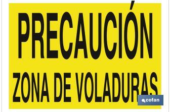 Precaución zona de voladuras - Cofan