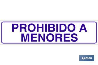 Prohibido a menores - Cofan