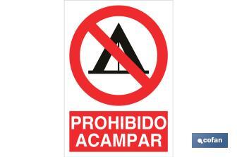 Prohibido acampar - Cofan