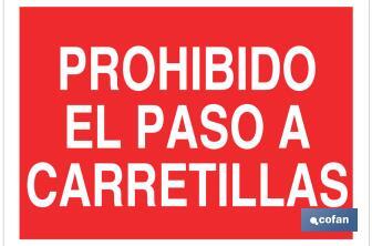 Prohibido el paso a carretillas - Cofan