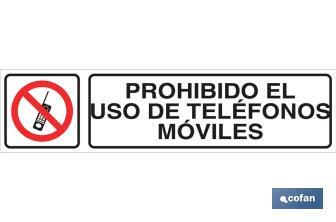 Prohibido el uso de teléfonos móviles - Cofan