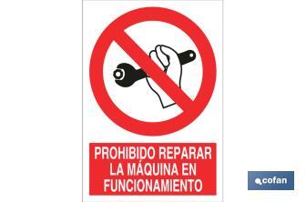Do not repair when operating - Cofan