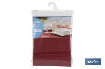 Stain Resistant Tablecloth | Different Measures | Protea Model | Maroon - Cofan