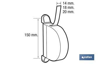 Enrouleur pour volets roulants | Enrouleur rabattable | Fabriqué en PVC de haute qualité | Différentes épaisseurs à choisir - Cofan