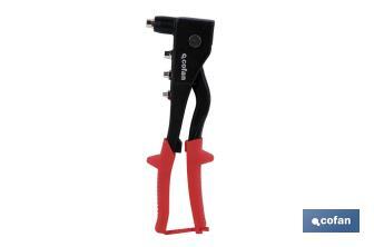 Professional rivet gun | For rivets from Ø2.4 to Ø 4.8/5.0mm | Suitable for all types of rivets - Cofan