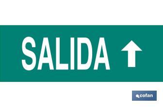 Señal "Salida" arriba - Cofan