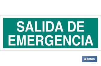 Salida de Emergencia Texto - Cofan