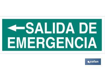 Salida de Emergencia Texto - Cofan