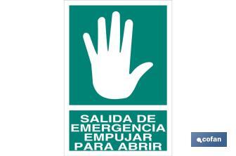 Salida de Emergencia Empujar para Abrir - Cofan