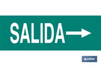 Señal "Salida" derecha - Cofan