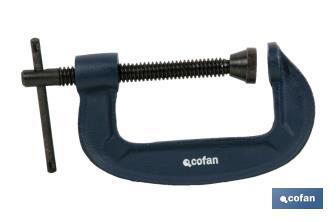 Clamp | G-clamp | Available width from 30 to 83mm | Opening capacity from 50 to 200mm - Cofan