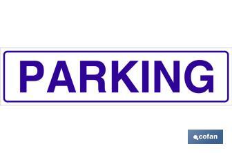 Parking signs - Cofan