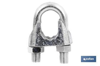 Galvanized DIN-741 wire rope clip - Cofan