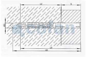 Taco Largo con Tornillo TORX - Cofan