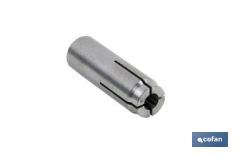 Taco de acero inoxidable de expansión por golpe | Medidas desde M-6 hasta M-10 | Fabricado en acero inoxidable con cono interior - Cofan