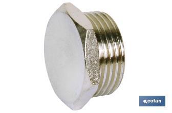 Hexagonal plug male thread - Cofan