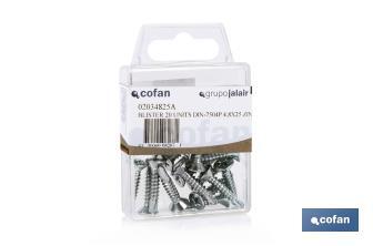 Auto perfurantes Cabeça Escareada DIN 7504P - Cofan