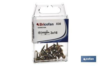 Chipboad screws, DIN-7505A - Cofan