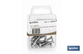 Sheet metal screws, convex cylindrical head. Pozidrive DIN-7981 - Cofan