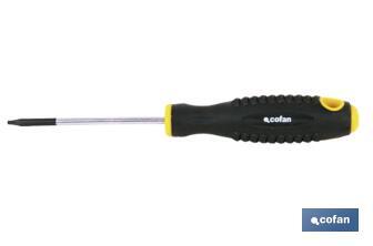 Destornillador Torx DIN 50150 | Modelo Comfort plus | Medidas de huella desde T-6 hasta T-40 - Cofan