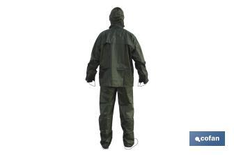 Trajes agua triple capa, PVC/Pol (Verde) - Cofan