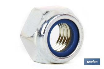 Hex. Locknut C.10 Zinc plated - Cofan