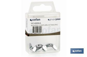 Wing nuts DIN-315 Standard Blister - Cofan