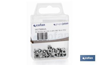 Porcas Hexagonal Auto-bloqueante Nylon Zincado DIN 985 Blíster - Cofan