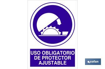 Uso obligatorio de protector ajustable - Cofan