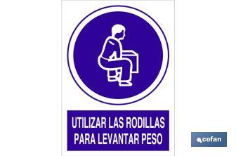 Utilizar las rodillas para levantar peso - Cofan