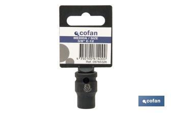 Vaso de impacto hembra 3/8" Torx - Cofan